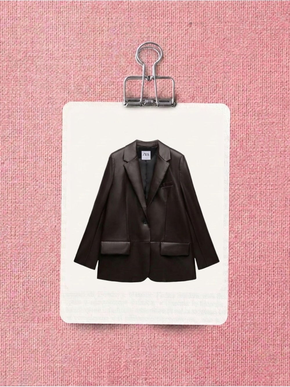 Zara Elegant Brown Women's Blazer